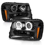 2002 Chevy TrailBlazer Black Halo Projector Headlights 2002 Chevy TrailBlazer Black Halo Projector Headlights