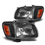 Toyota Tacoma 2001-2004 Black Headlights and Corner Lights