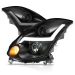 Infiniti G35 Coupe 2003-2007 Black HID Projector Headlights LED DRL