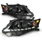 2012 Lexus RX350 Black Projector Headlights LED DRL