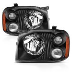 Nissan Frontier 2001-2004 Black Headlights