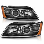 Hyundai Sonata 2006-2008 Black Projector Headlights