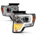 2014 Ford F150 LED DRL Projector Headlights