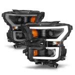 2015 Ford F150 Black Facelift DRL Projector Headlights