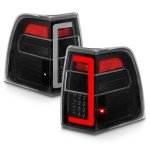 2010 Ford Expedition Black LED Tail Lights Tube