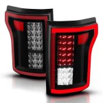2015 Ford F150 Smoked Full LED Tail Lights Edge Tube