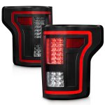 2016 Ford F150 Smoked Full LED Tail Lights Tube