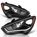 Hyundai Genesis Coupe Ultimate 2013-2016 Black HID Projector Headlights DRL
