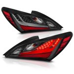 Hyundai Genesis Coupe 2010-2016 Black LED Tail Lights