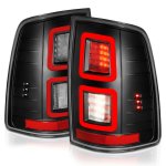Dodge Ram 2009-2018 Black Full LED Tail Lights RR Style