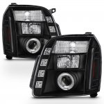 2013 GMC Yukon XL Black Halo Projector Headlights with LED