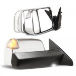 Dodge Ram 1500 2019-2023 Chrome Power Folding Towing Mirrors Signal Lights