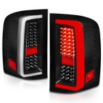 Chevy Silverado 2500HD 2007-2014 Black Full LED Tail Lights DRL Tube