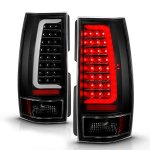 2013 Chevy Tahoe Black LED Tail Lights DRL Tube