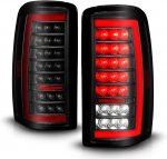 2000 Chevy Tahoe Black Smoked Full LED Tail Lights Tube