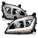 Peterbilt 587 2011-2018 Chrome Projector Headlights LED DRL Signals Peterbilt 587 2011-2018 Chrome Projector Headlights LED DRL Signals
