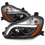 Kenworth T680 2013-2019 Black Projector Headlights LED DRL