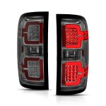 Chevy Silverado 1500 2014-2018 Smoked LED Tail Lights DRL Tube