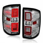 Chevy Silverado 1500 2014-2018 Clear LED Tail Lights RR DRL
