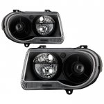 Chrysler 300C 2005-2010 Black Projector Headlights