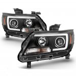 2020 Chevy Colorado Black LED Tube DRL Projector Headlights