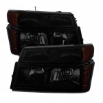 2012 GMC Canyon Black Smoked Headlights