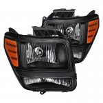 Dodge Nitro 2007-2011 Black Headlights