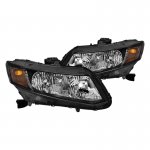 2015 Honda Civic Euro Headlights Black