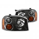 2001 Nissan Frontier Headlights Black