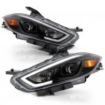 2013 Dodge Dart Black Projector Headlights LED DRL