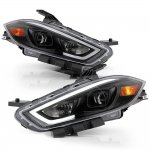 2014 Dodge Dart Black Projector Headlights LED DRL