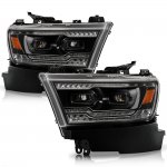 2022 Dodge Ram 1500 Black Full LED Headlights Upgrade Sequential Signals