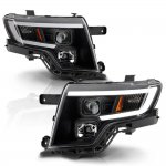 Ford Edge 2007-2010 Black Projector Headlights LED DRL
