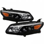 Chevy Malibu 2016-2018 Black Projector Headlights