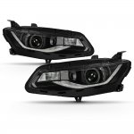 Chevy Malibu 2016-2018 Black Projector Headlights LED DRL Signals
