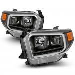 2021 Toyota Tundra Black Projector Headlights LED DRL Signals