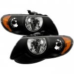 Chrysler Town and Country 2005-2007 Black Headlights
