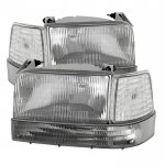 1992 Ford F250 Clear Replacement Headlights Set