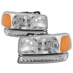 1999 GMC Sierra Headlights LED Bumper Lights