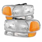 1999 GMC Sierra Replacement Headlights Bumper Lights