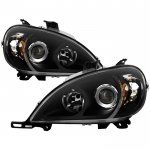 Mercedes Benz M Class 1998-2001 Black Projector Headlights