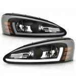 Pontiac Grand Prix 2004-2008 Black Headlights LED DRL
