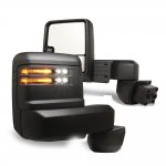 GMC Sierra 2500HD 2020-2024 Towing Mirrors Smoked LED Lights Power Heated Glass