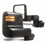 GMC Sierra 1500 2019-2025 Towing Mirrors Smoked LED Lights Power Heated Glass