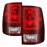 2013 Dodge Ram 2500 Red Clear Tail Lights