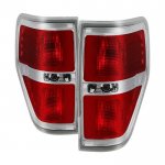 2010 Ford F150 Red Clear Tail Lights 2010 Ford F150 Red Clear Tail Lights