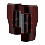 2019 Ford F350 Super Duty Red Smoked Tail Lights
