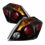 Nissan Altima Sedan 2007-2012 Black Tail Lights