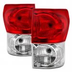 Toyota Tundra 2007-2009 Red Clear Tail Lights