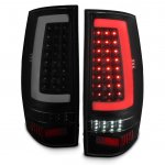 Chevy Suburban 2007-2014 Black Smoked LED Tail Lights